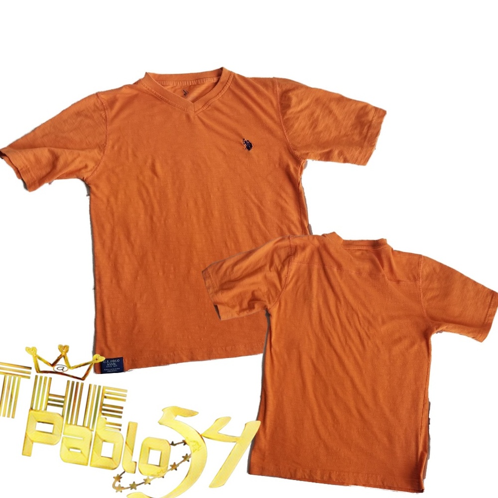 Boys US Polo Assn V-Neck Tee M